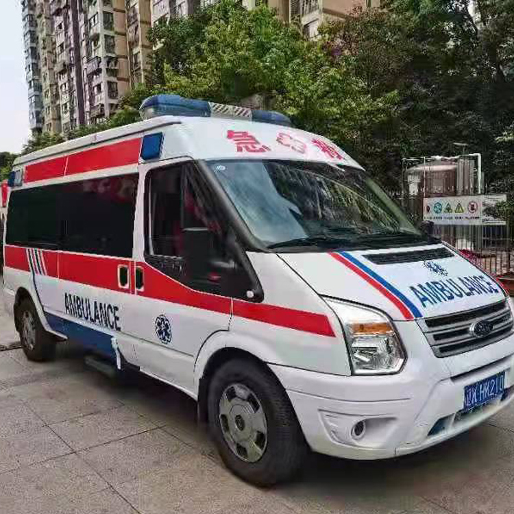 中宁长途救护车护送病人返乡